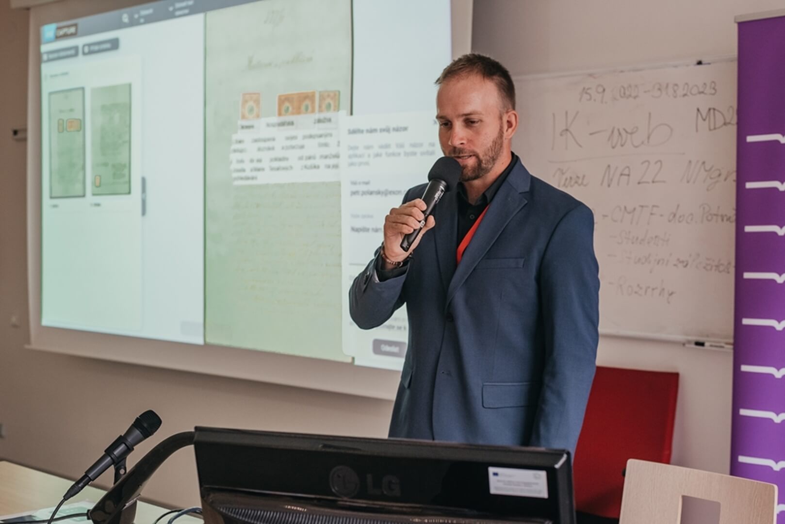 Konference Knihovny současnosti 2022 - prezentace společnosti EXON, přednáška, Petr Polanský.