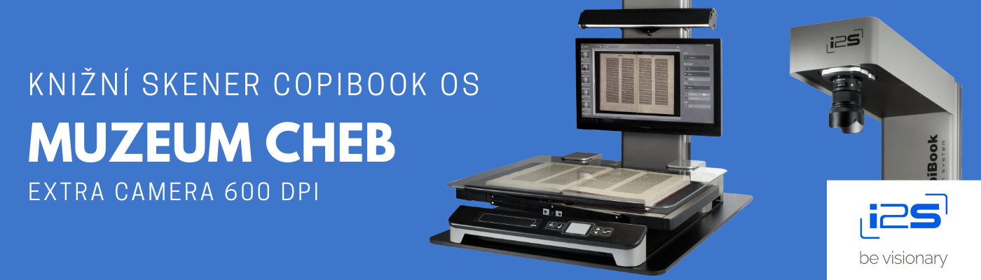 Knižní skener CopiBook OS pro Muzeum Cheb
