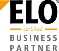 Logo obchodního a technologického zástupce společnosti ELO Digital Office.